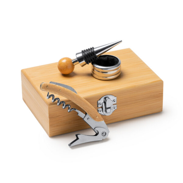 CAJA MADERA SET VINO - Imagen 3