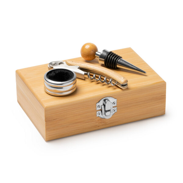 CAJA MADERA SET VINO - Imagen 2