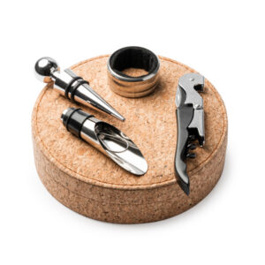 CAJA SET VINO CORCHO