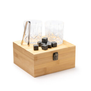 CAJA MADERA SET WHISKY