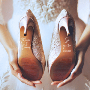 PEGATINA PARA ZAPATOS Y TACÓN BODA PERSONALIZADO