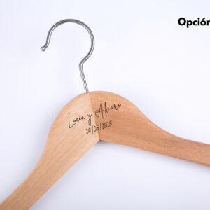 PERCHA PERSONALIZADA GRABADA LASER - 2 PERCHAS