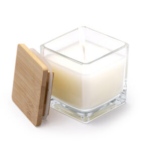 VELA CON TAPA DE MADERA PERSONALIZADA