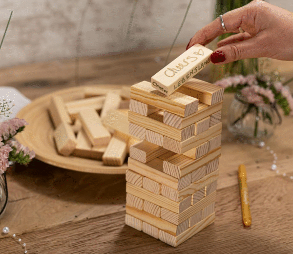 JENGA LIBRO DE INVITADOS BODA PERSONALIZADO