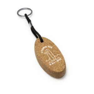 LLAVERO CORCHO NATURAL NAUTICO PERSONALIZADO