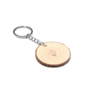 LLAVERO DE TRONCO MADERA 5CM