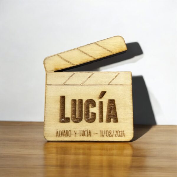 MARCASITIOS CLAQUETA MADERA NOMBRE PERSONALIZADO - Imagen 2