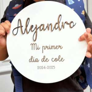 PLACA VUELTA AL COLE PERSONALIZADO