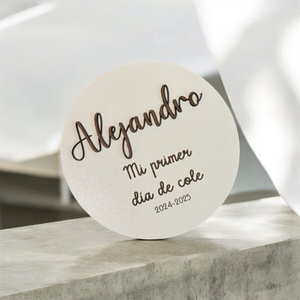 PLACA VUELTA AL COLE PERSONALIZADO - Imagen 2