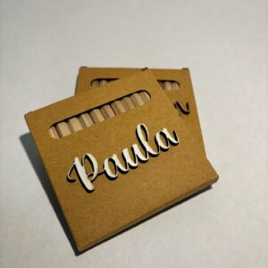 CAJA 12 LAPICES DE COLORES PERSONALIZADO CON NOMBRE