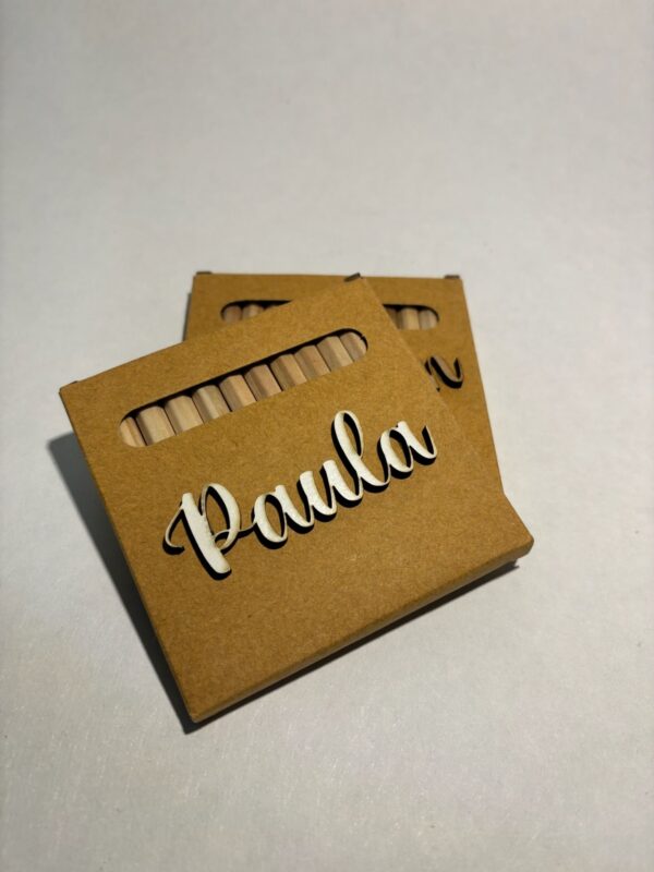 CAJA 12 LAPICES DE COLORES PERSONALIZADO CON NOMBRE
