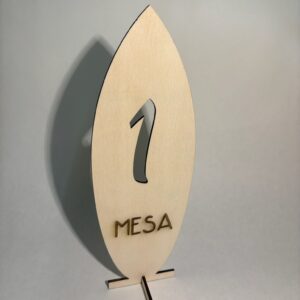 MESERO SURF EN MADERA PERSONALIZADO BODA
