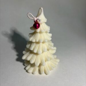 VELA ARBOL BLANCO NAVIDAD
