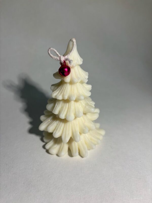 VELA ARBOL BLANCO NAVIDAD