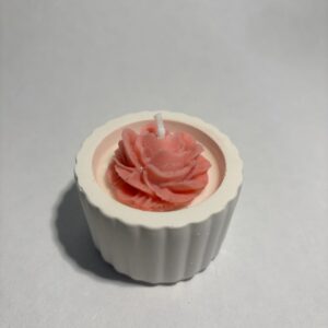 VELA FLOR ROSA