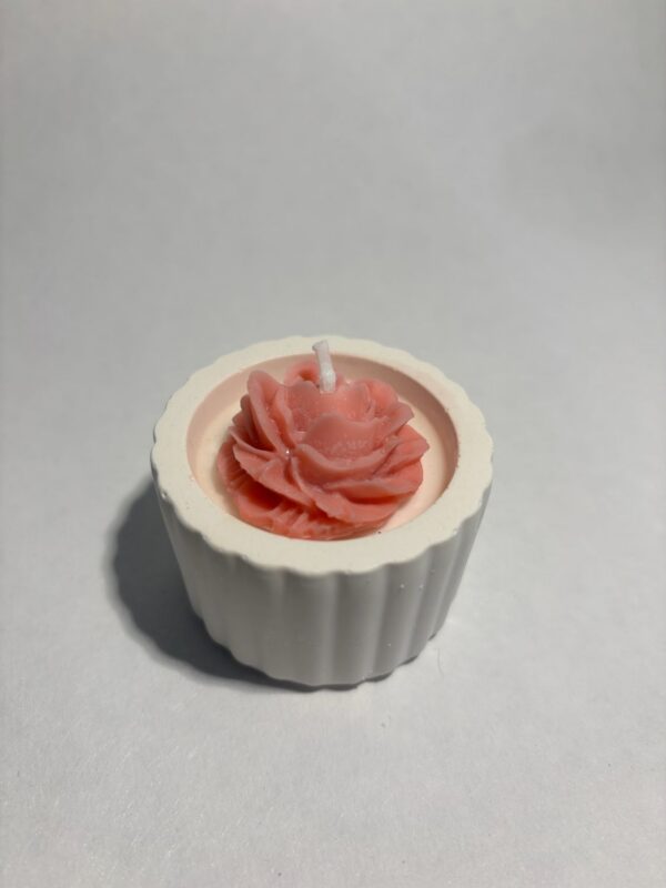 VELA FLOR ROSA