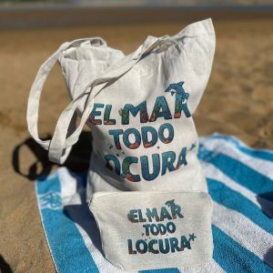 PACK Bolso + Neceser Playa "EL MAR TODO LO-CURA" DELFÍN