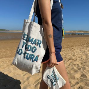 Bolso Tote Bag "EL MAR TODO LO-CURA"