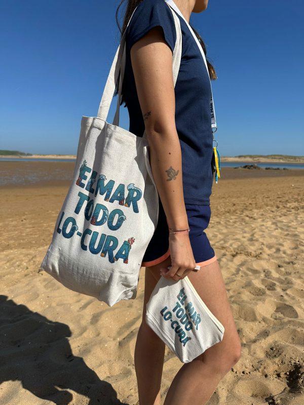 Bolso Tote Bag "EL MAR TODO LO-CURA"