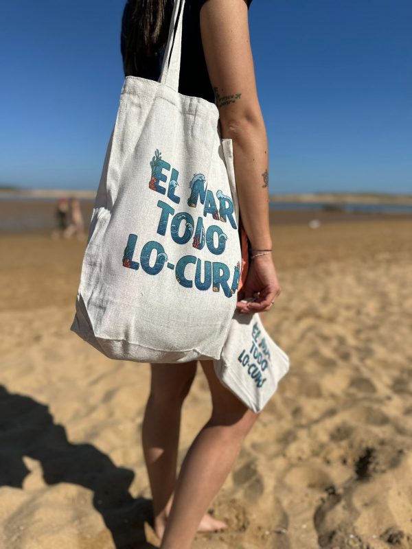 PACK Bolso + Neceser Playa "EL MAR TODO LO-CURA" - Imagen 2